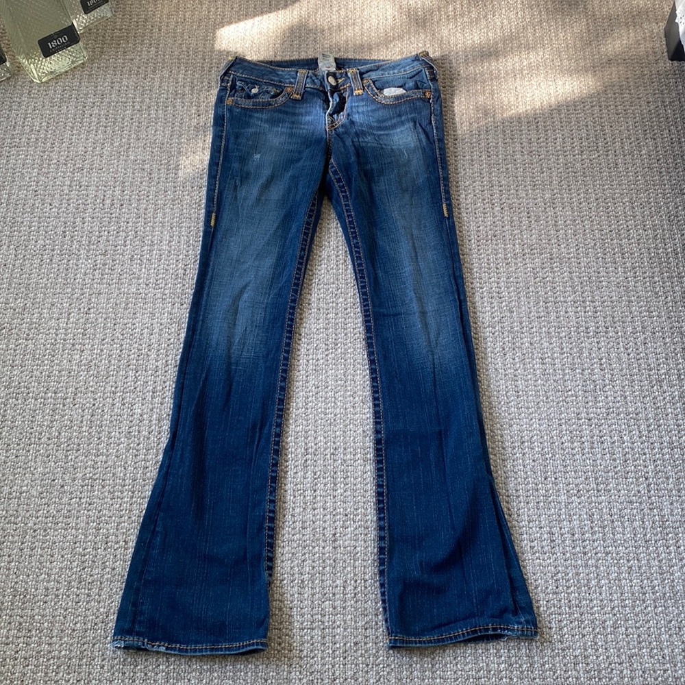 Low bootcut jeans